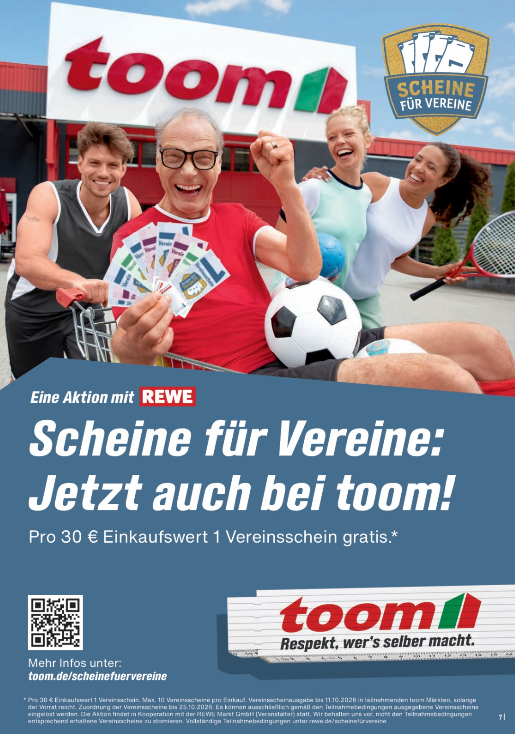 Aufschlag zur Punktejagd: „Scheine für Vereine“ ist wieder da! 🏓